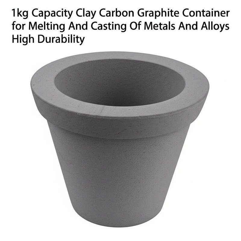 1kg Capacity Clay Carbon Graphite Container for Melting And Casting Of ...